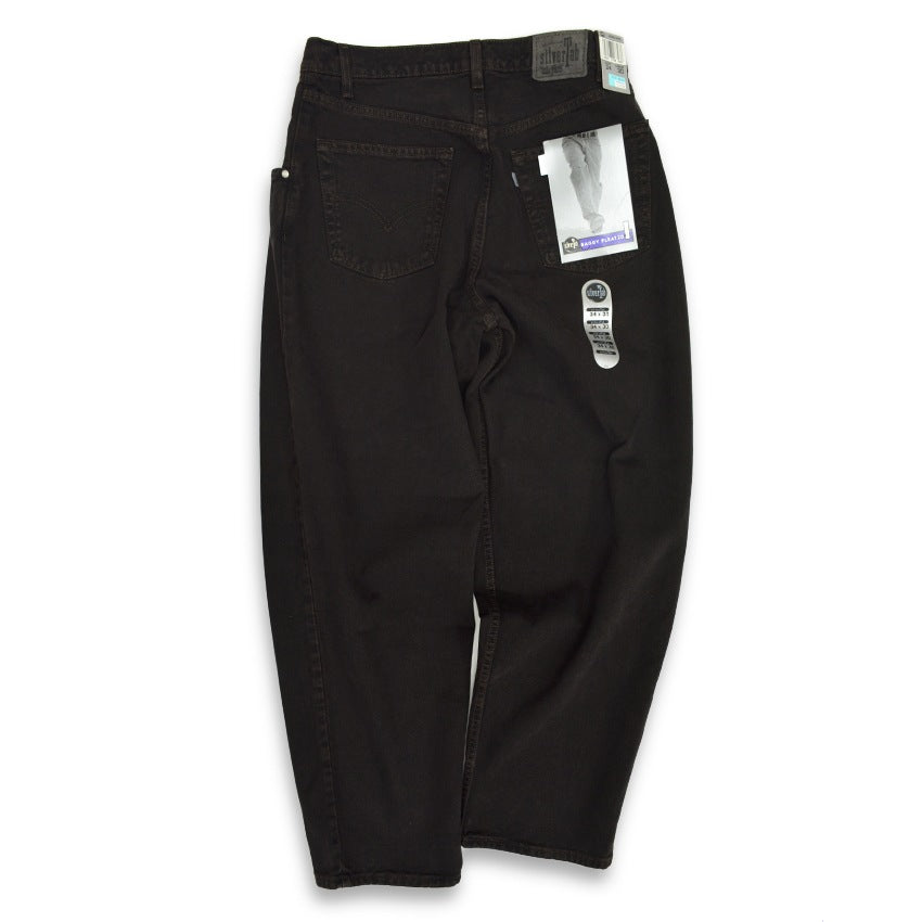 90's Deadstock Levi's silver Tab 'BAGGY' Black Denim Pants... 34×30