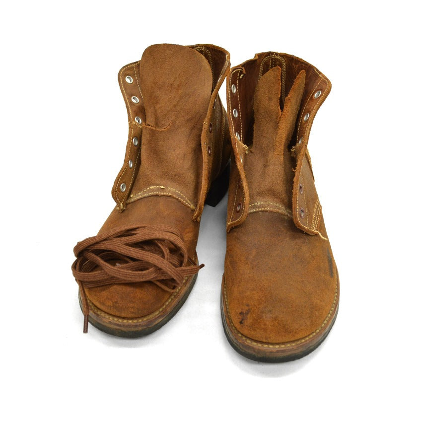 40's U.S.NAVY ww2 TYPE3 Roughout Boots ... 81/2D