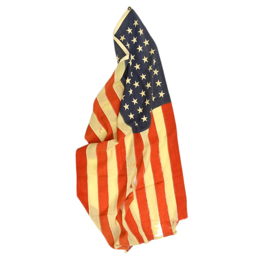 Vintage 48 Star American Flag All Wool with Sewn Stars ... 85cm×142cm