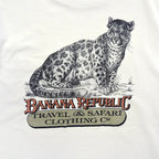 80's BANANA REPUBLIC Old Banana Republic Animal Print T-Shirt ... M