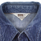 ~70's MONTGOMERY WARD VAT DYED DENIM SHIRTS...L
