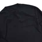BLACK PLAIN L/S SHIRTS SWEATER RIB...