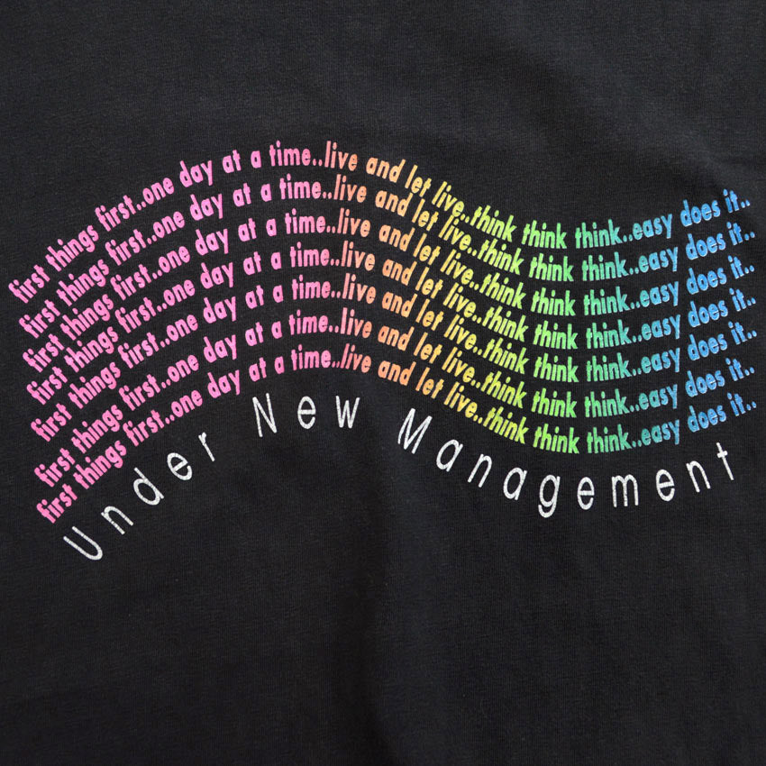 90's ONEITA 'Under New Management' T-shirt... XL