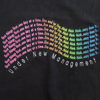 90's ONEITA 'Under New Management' T-shirt... XL