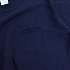 90's~ CHEETAH NAVY ONE POKET T-SHIRT... L