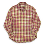 80's- BANANA REPUBLIC Irish Linen Check Shirt...