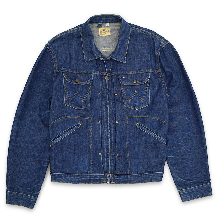 60's Wrangler 24MJZ Denim Jacket Dark... 44