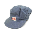 40's~ ANTHONY'S SUPER BUCKHIDE PINSTRIPE WORK CAP...57cm