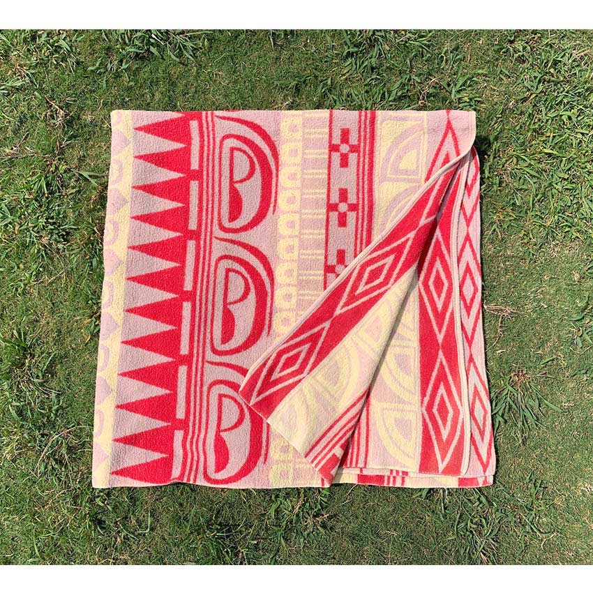 Circa 1950's Old Southwest Cotton Camp Blanket Geometric ... 160cm×156cm