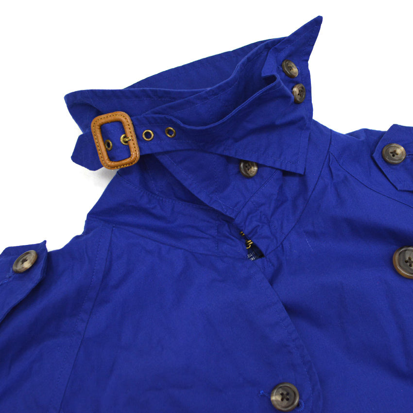 〜90's Ralph Lauren 馬タグ Cotton Trench Coat Dark Blue ... M