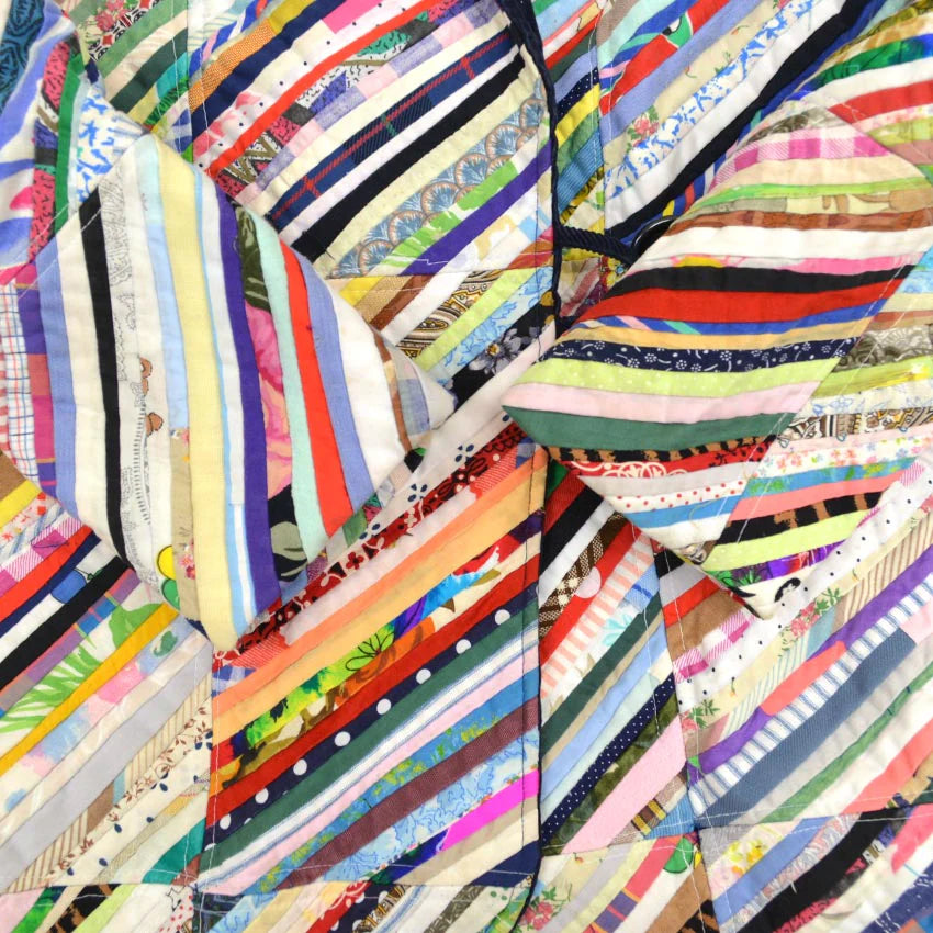 70's Homemade Scrap Quilt Jacket...