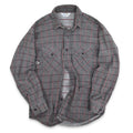 70's FIVE BROTHER CHECK FLANNEL SHIRT... M