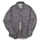 70's FIVE BROTHER CHECK FLANNEL SHIRT... M