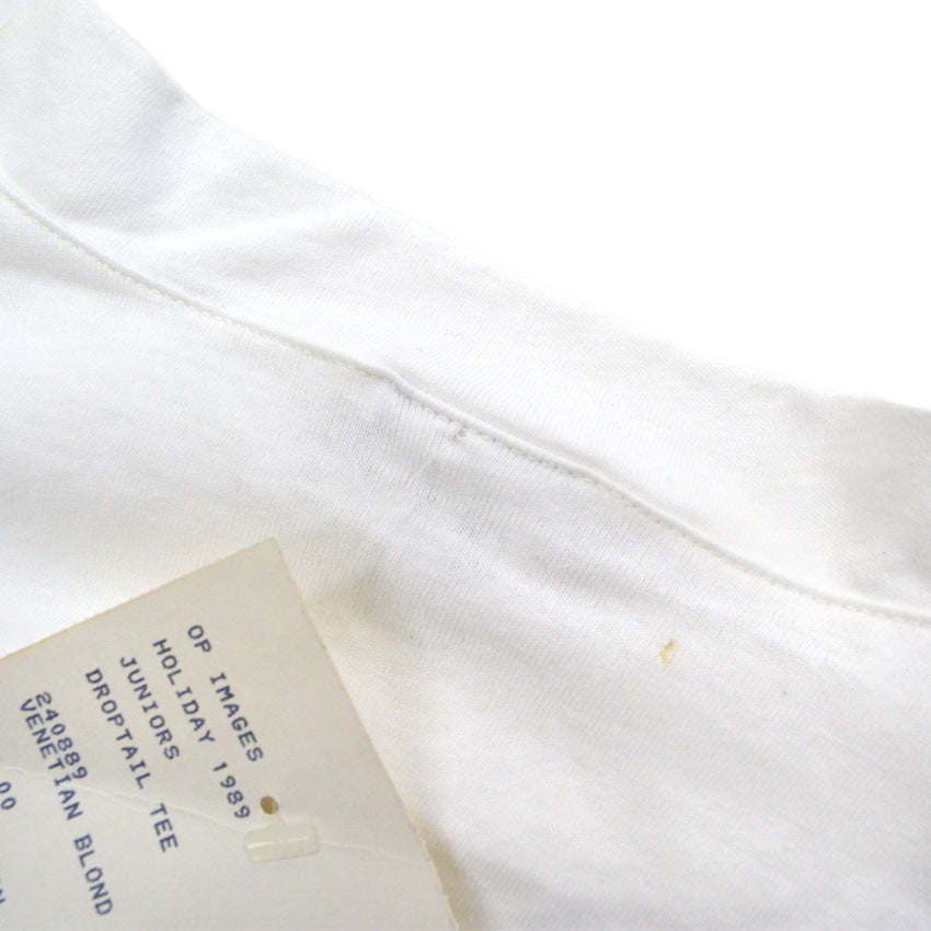 80's Deadstock OCEAN PACIFIC GRAPHIC DROPTAIL TEE...M