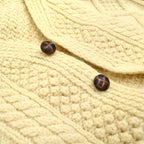 70s Kennedy of Ardara Aran knit cardigan, made in Ireland...
