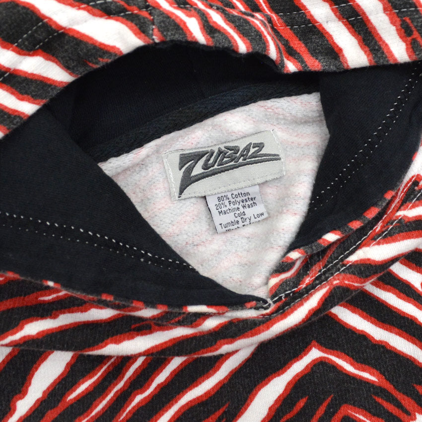 ~90's ZUBAZ NFL Zebra Print Sweat Hoodie ... M