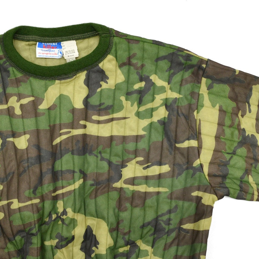 70's~ Deadstock chillerkiller by SAFTBAK Camo Quilting Sweat shirt ... XL
