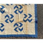 Circa 1920's Antique Fly Foot Pattern Patchwork Quilt...