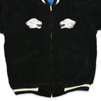 1950s THULE GREENLAND SOUVENIR JACKET (Sukajan, black velvet)...