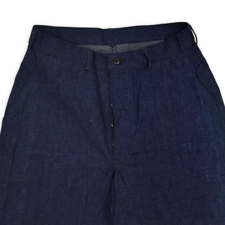 1940's DEADSTOCK USNAVY WW2 DENIM TROUSERS...W31