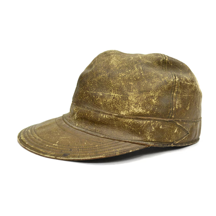 1930's LLBEAN HUNTING LEATHER CAP...71/8