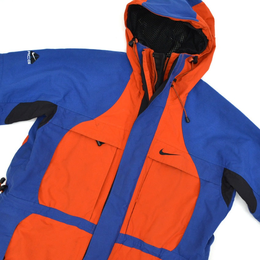 1990's NIKE ACG STORM FIT JACKET ORANGE×BLUE×BLACK... M