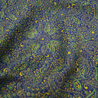 1940's~ OLD PAISLEY BANDANA NAVY both ears...