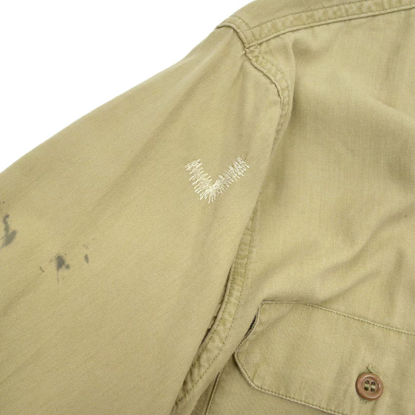 1950's PENNEY'S BIGMAC US SMOKE JUMPERS STENCIL POPLIN SHIRT ... M