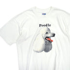 1980's Hanes BEEFY-T Poodle Dog Print T-shirt ... XL