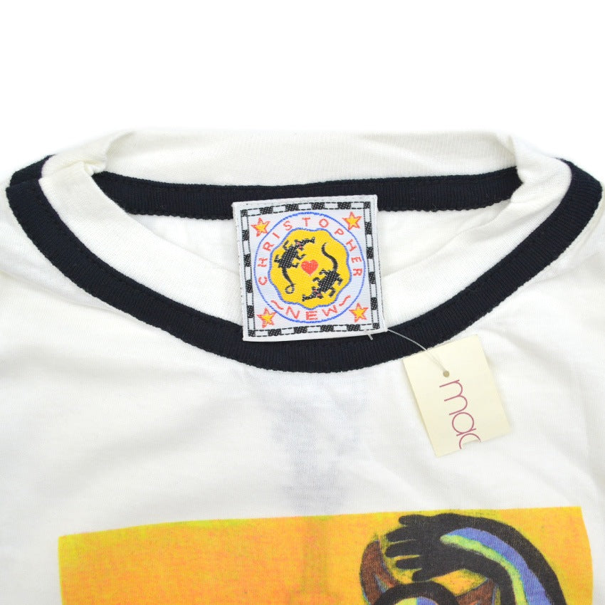 1990's Deadstock CHRISTPHER NEW ``PAN'' Folk Art T-shirt ... XL