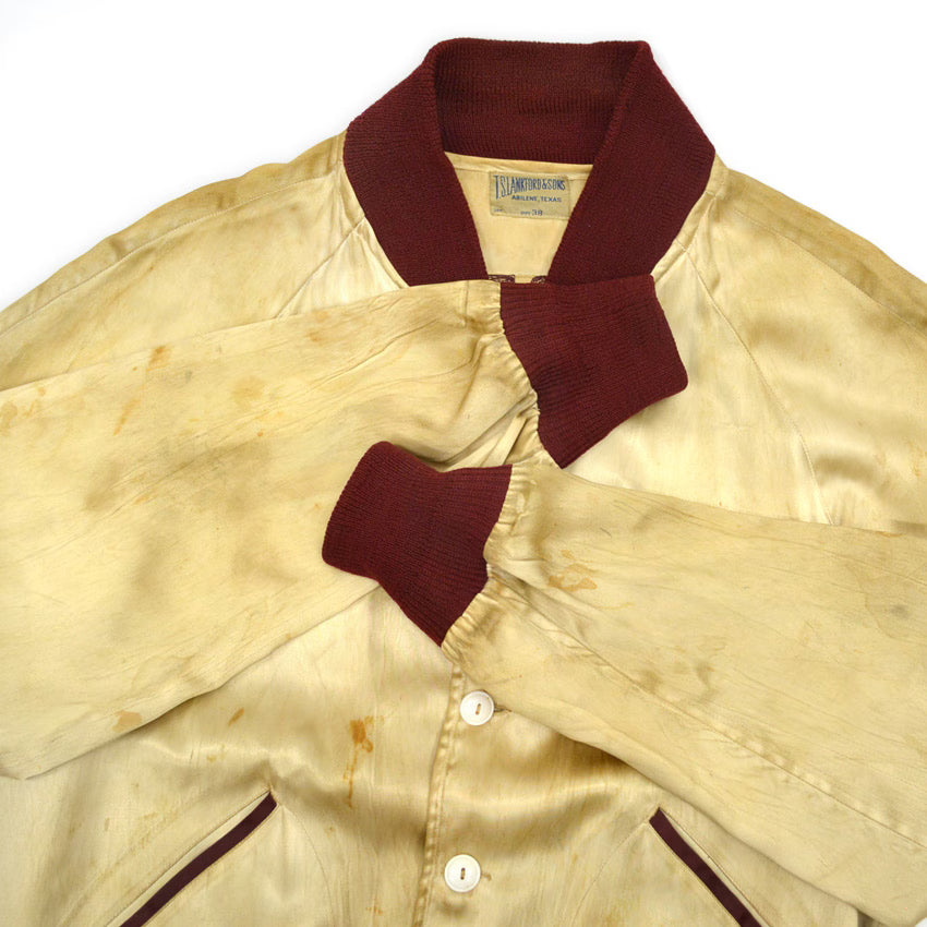 1940's TSLANKFORD & SONS EMBROIDERY SATIN JACKET ... 38