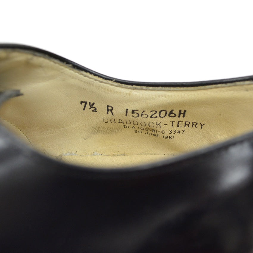 1980's Deadstock U.S.NAVY SERVICE SHOES CRADDOCK-TERRY ... 71/2R
