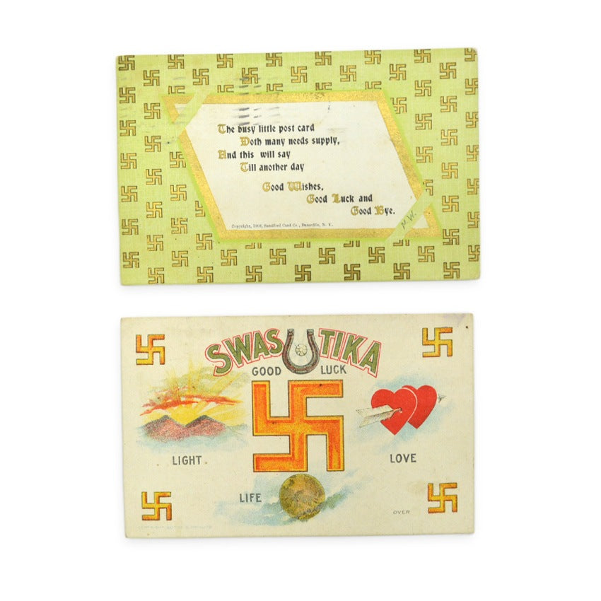 SWASTIKA OLD POST CARD 2枚セット ...
