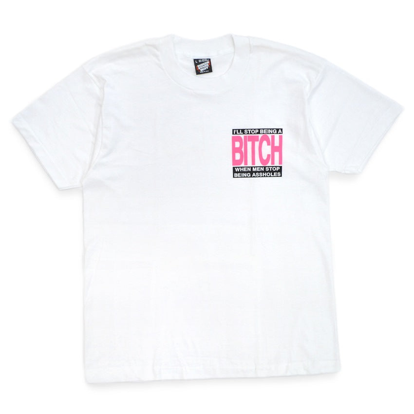 1980s Deadstock SCREEN STARS BEST One-Point Bitch!! T-SHIRT ... L