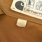 1970's Deadstock CARHARTT BROWN DUCK DOUBLE KNEE OVERALL...W38 L28