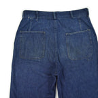 1940's USNAVY WW2 DENIM TROUSERS METAL BUTTON... W32