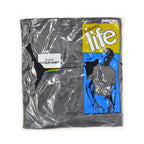 1970's DEADSTOCK JOCKEY LIFE PLAIN T-SHIRT BLACK ... L