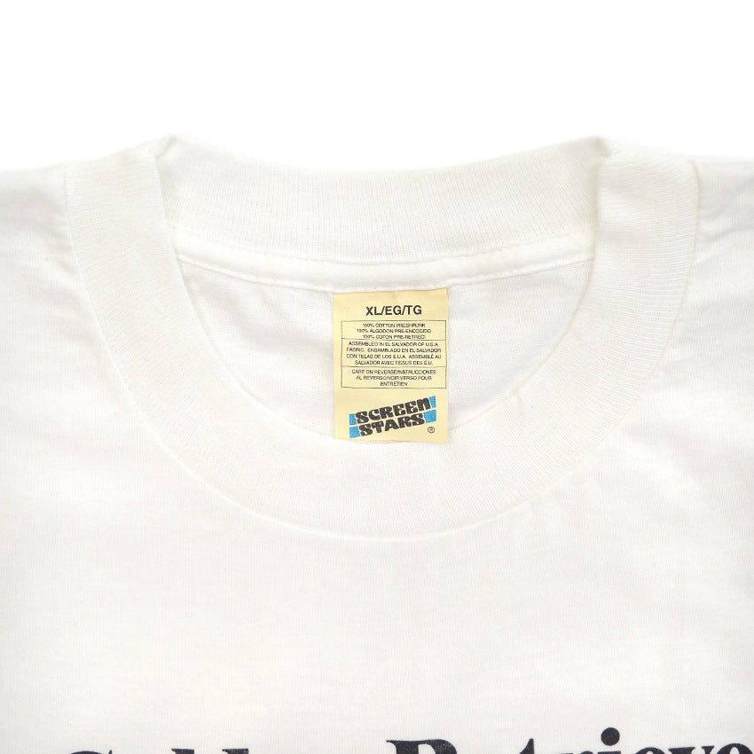 1990's Deadstock SCREEN STARS Golden Retriever Dog Print T-shirt ... XL
