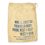 ~1920's MME.L.LOUSTAU FRENCH LAUNDRY SACK BAG...