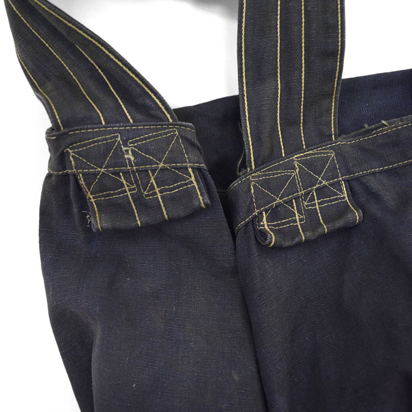 1950s Press Newspaper Bag, Eggplant Navy Blue...