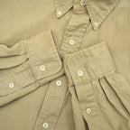 〜1990's Polo by Ralph Lauren ポロベア刺繍 B/D SHIRT KAHKI ... M