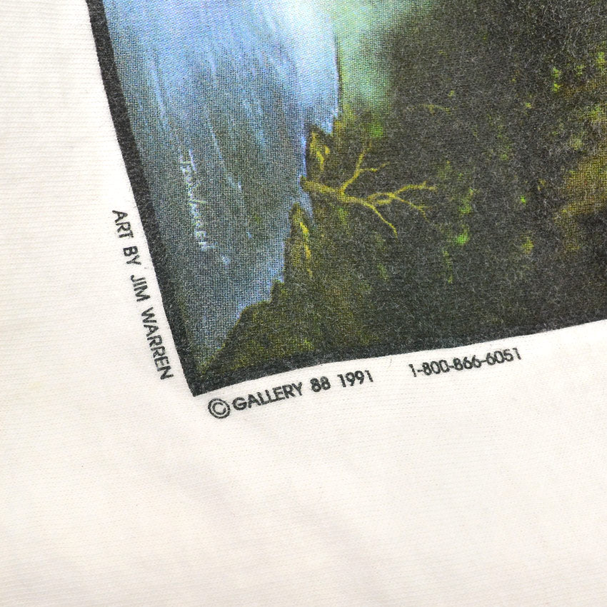 1990's ONEITA JIM WARREN NATURAL BEAUTY ART T-SHIRT... XL