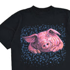 1990's MARLIN TEASE Pig GRAPHIC PRINT T-SHIRT ... L