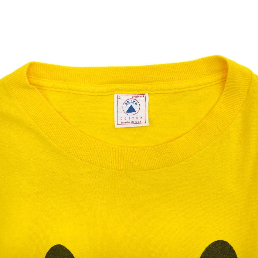 1990's DELTA SMILEY FACE PRINT T-SHIRT...L