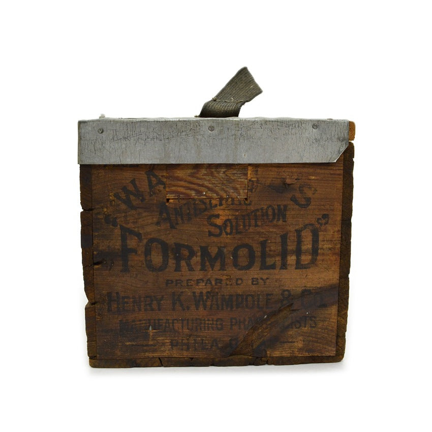 Circa.1920's HENRY K. WAMPOLE & Co. FORMOLID ADVERTISING WOOD BOX ...