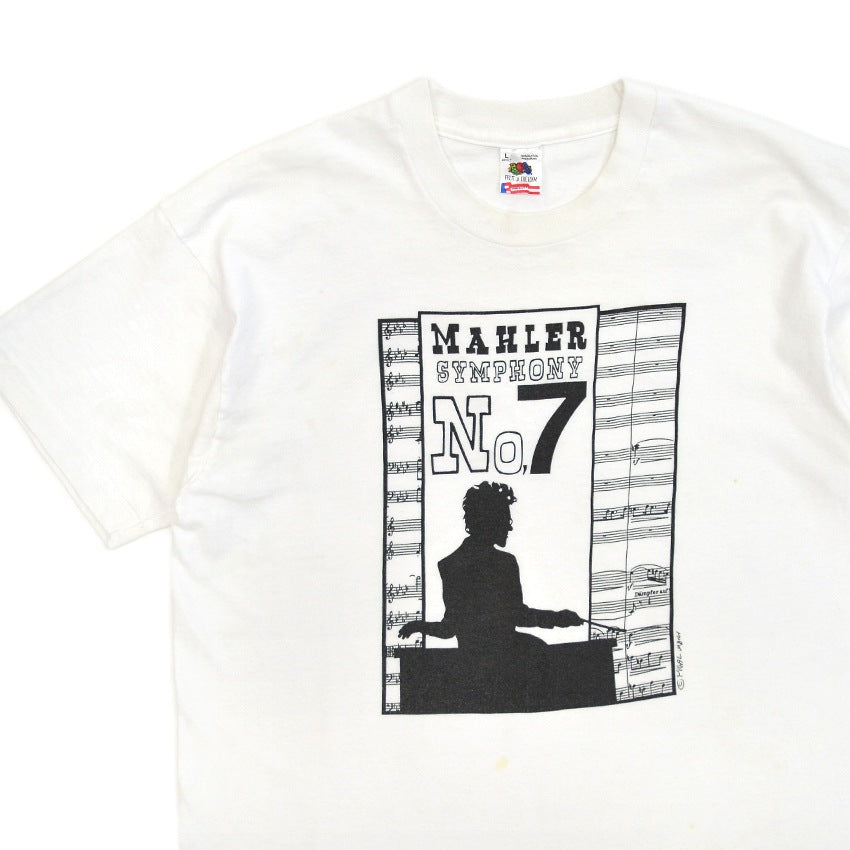 1990's FRUIT OF THE LOOM MAHLER Composer T-SHIRT ... L