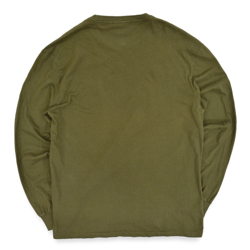 1990's~ Polo by Ralph Lauren L/S T-SHIRT OLIVE GREEN... M