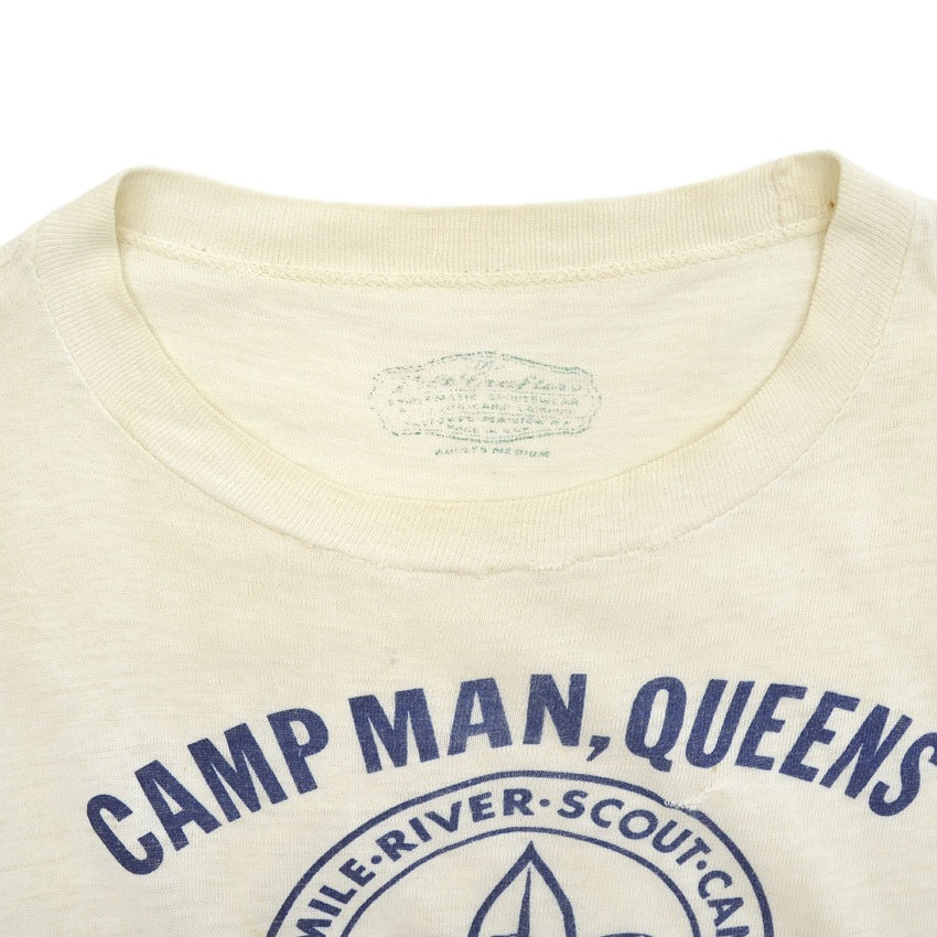 1950's〜 B.S.A. TEN MILE RIVER SCOUT CAMPS T-SHIRT ... M