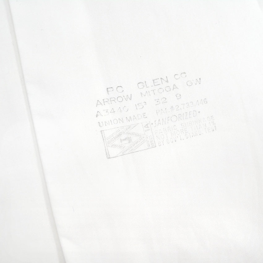 ~1960's DEADSTOCK ARROW SUPIMA COTTON WHITE SHIRT... 151/2