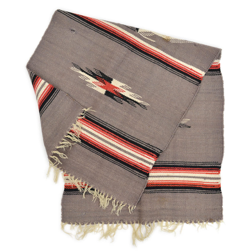 OLD CHIMAYO HAND WOVEN RUG... 112cm×51cm